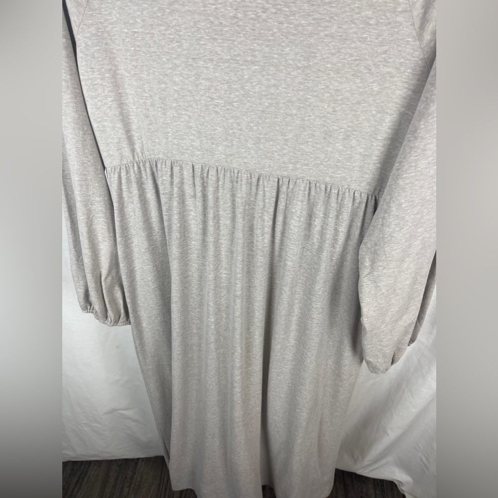 Threads 4 Thought Tan Brigitte Tie Neck Dress Size Medium NWT - Picture 11 of 13